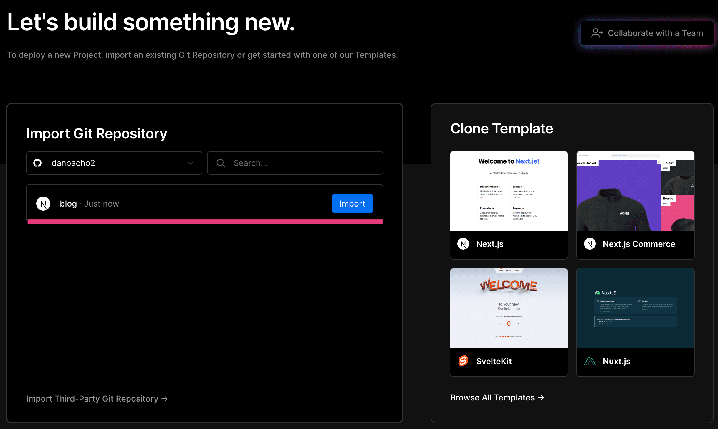 import git repo